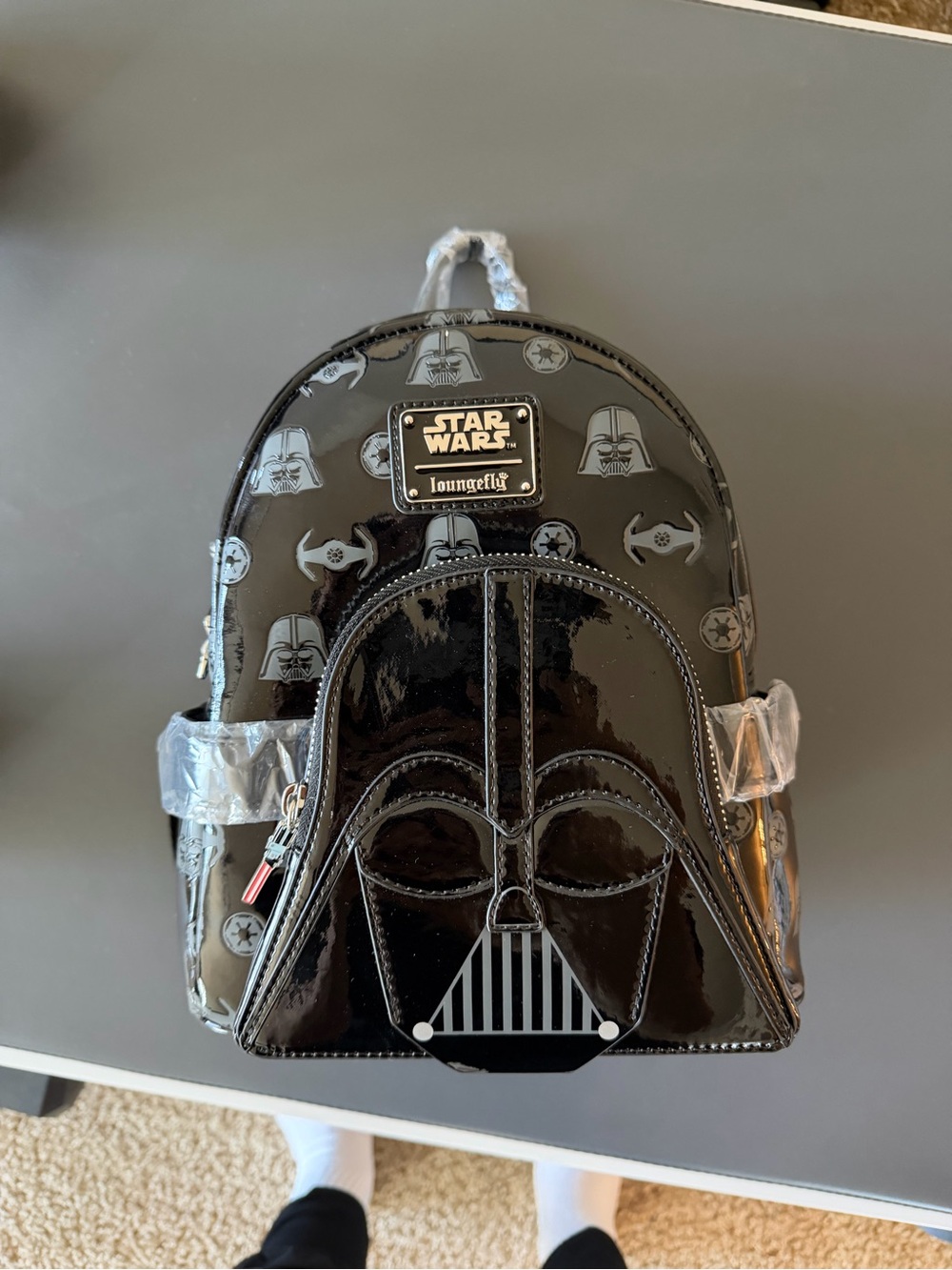 Loungefly Star Wars Darth Vader Glossy Black Backpack